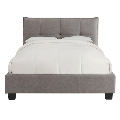 Adona Upholstered Footboard Storage Bed in Dolphin Linen
