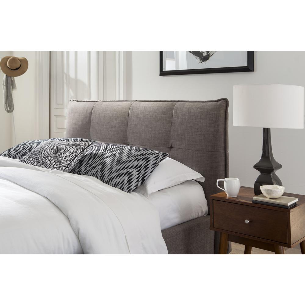 Adona Upholstered Footboard Storage Bed in Dolphin Linen