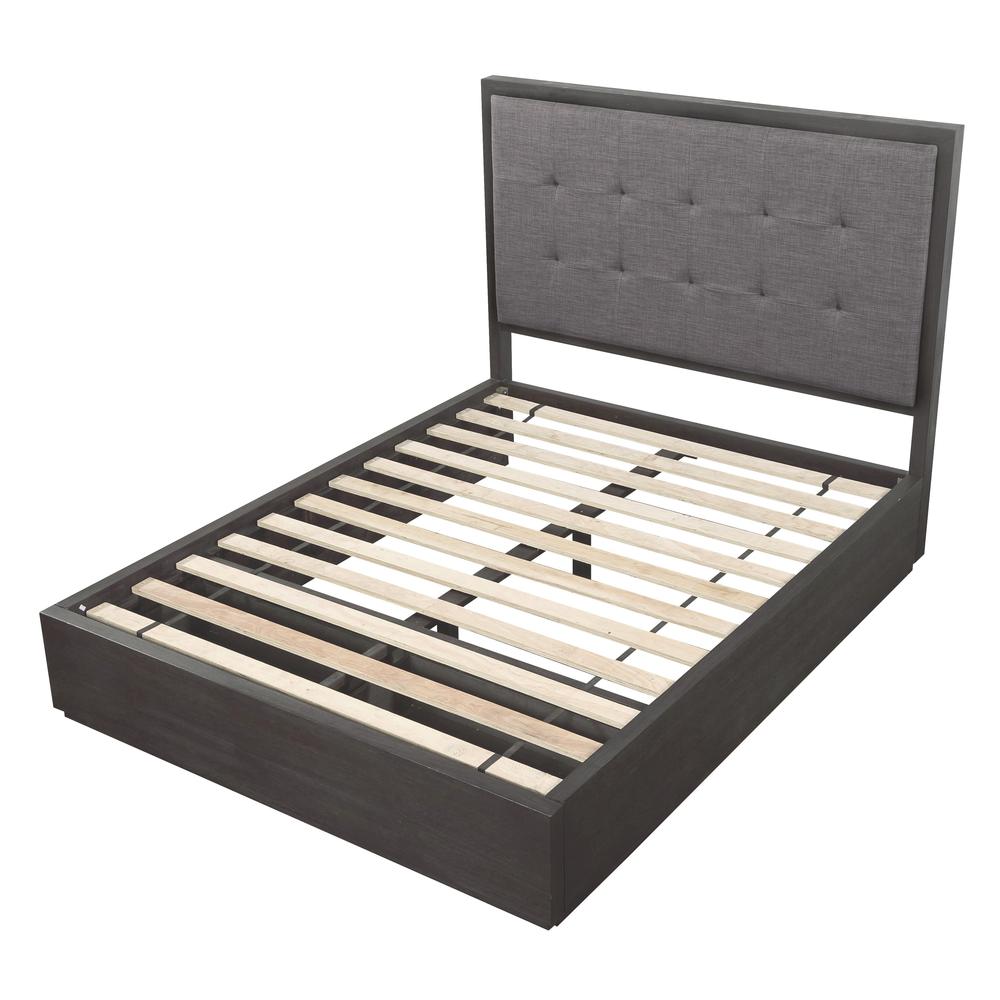 Oxford Upholstered Footboard Storage Bed in Dolphin
