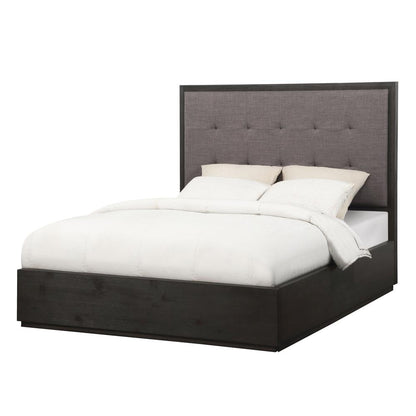 Oxford Upholstered Footboard Storage Bed in Dolphin