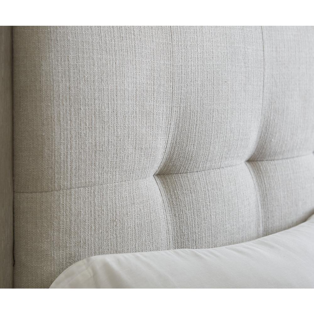 Oxford Upholstered Footboard Storage Bed in Mineral