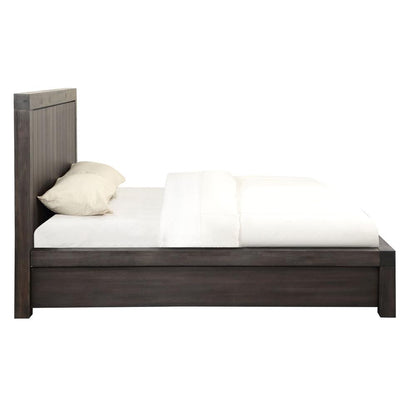 Heath Wood Platform Bed in Basalt Grey