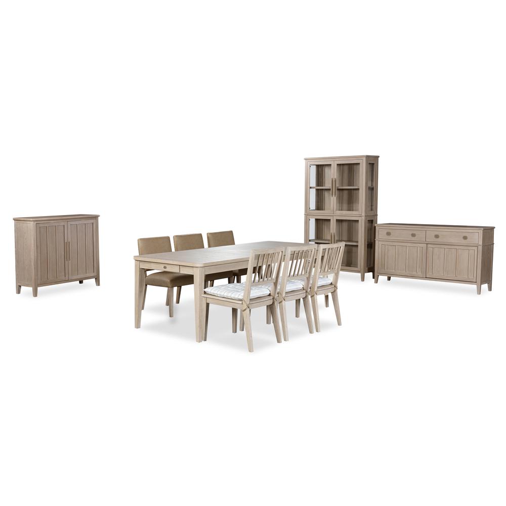 Camden Two Drawer Two Door Oak Wood Sideboard in Chai