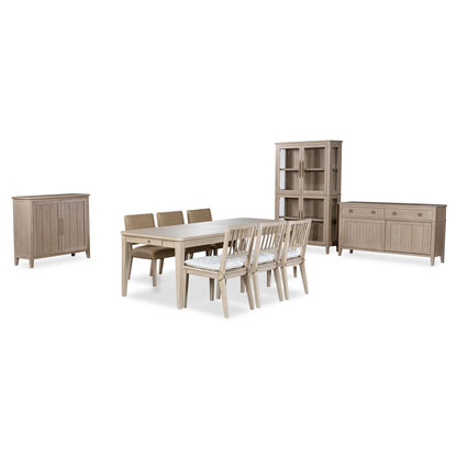 Camden Two Drawer Two Door Oak Wood Sideboard in Chai