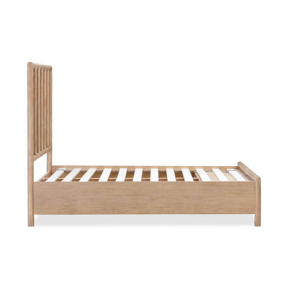 Dorsey Wooden Two Drawer Storage Bed in Granola