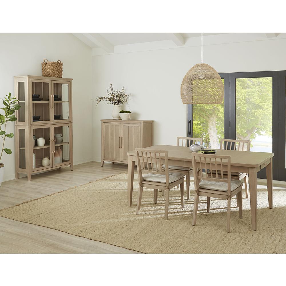 Camden Four Door Shiplap Curio in Chai