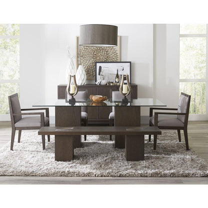 Modesto Wood Frame Upholstered Side Chair in Koala Linen, set of 2
