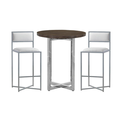 Amalfi X-Base Bar Stool in White, set of 2
