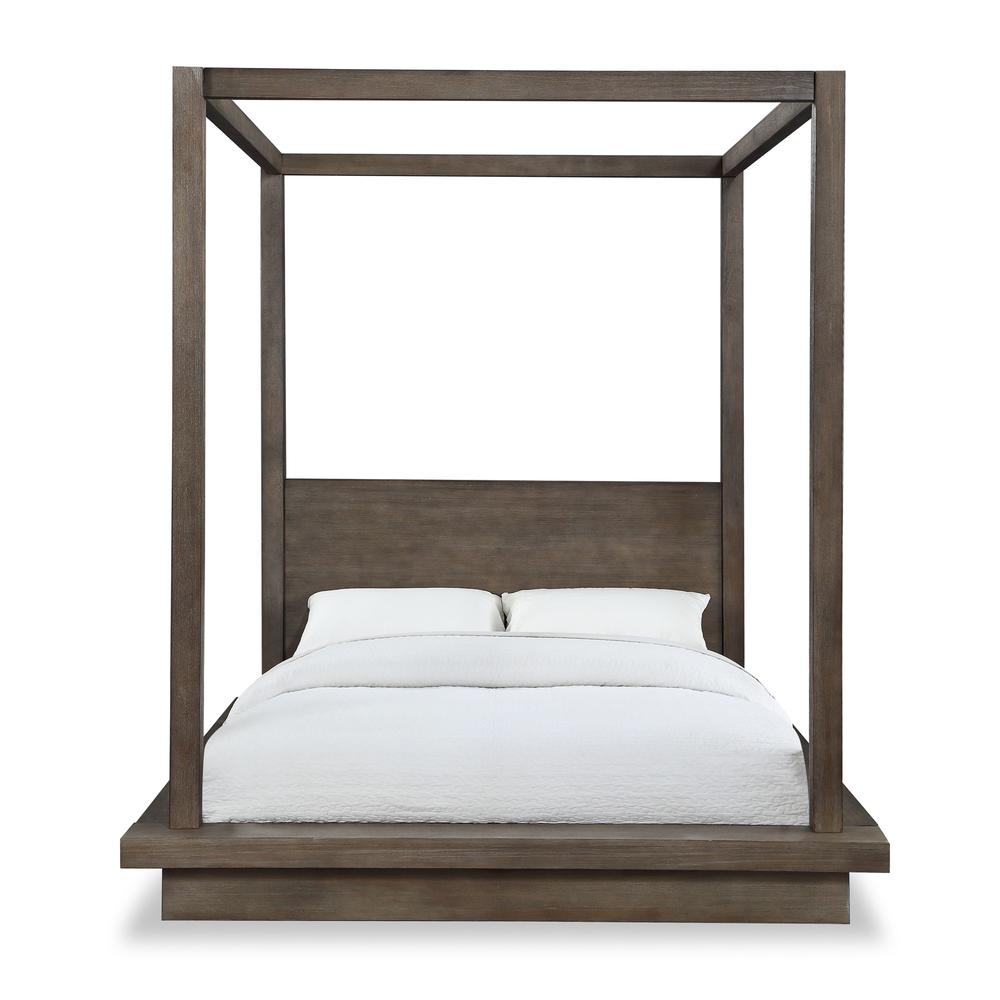 Melbourne Wood Canopy Bed in Dark Pine