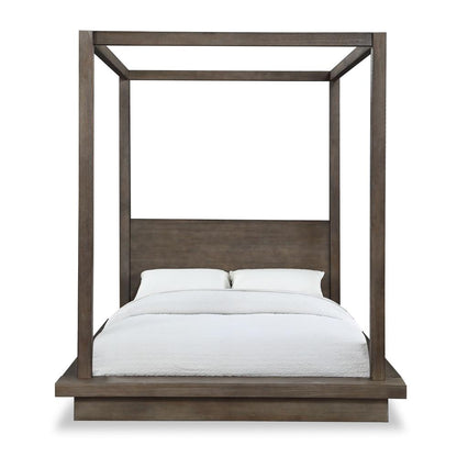 Melbourne Wood Canopy Bed in Dark Pine
