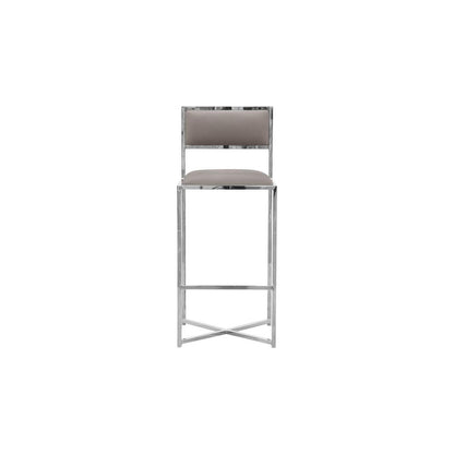 Amalfi X-Base Bar Stool in Taupe, set of 2
