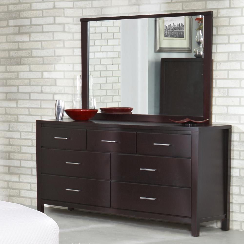 Nevis Seven Drawer Dresser in Espresso (2024)