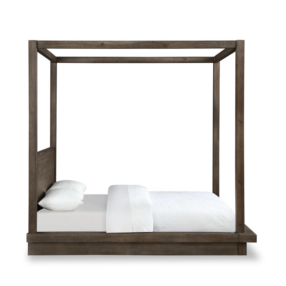 Melbourne Wood Canopy Bed in Dark Pine