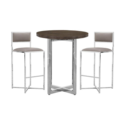 Amalfi X-Base Bar Stool in Taupe, set of 2
