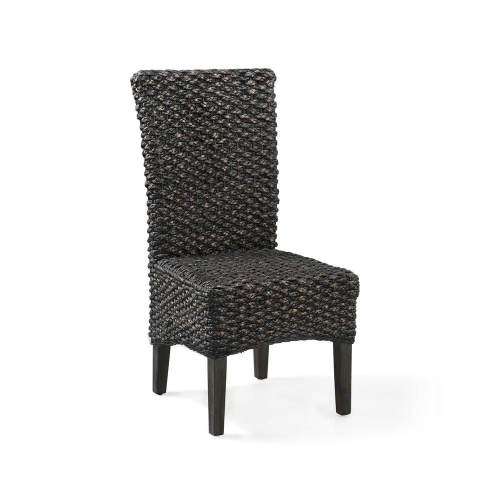 Meadow Chair Water Hyacinth in Graphite, set of 2