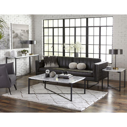 Saxon Console Table in Matte Black