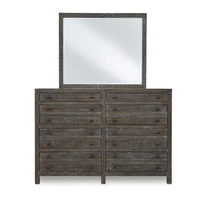 Townsend Solid Wood Eight Drawer Dresser in Gunmetal (2024)