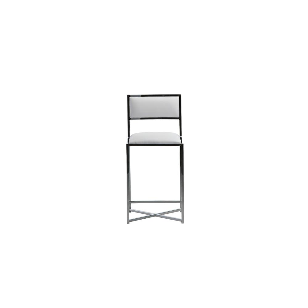 Amalfi X-Base Counter Stool in White, set of 2