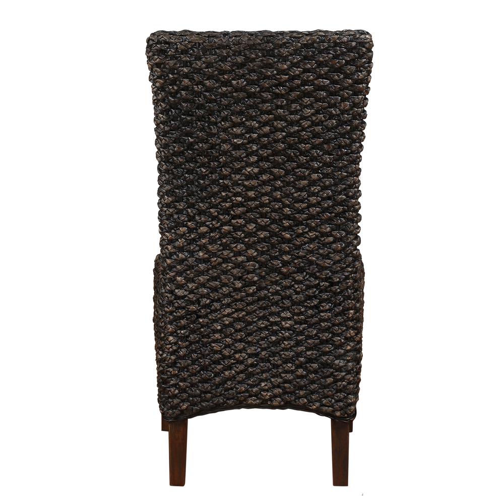 Meadow Wicker Dining Chair in Brick Brown, set of 2