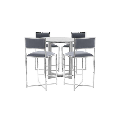 Amalfi X-Base Counter Stool in Cobalt, set of 2