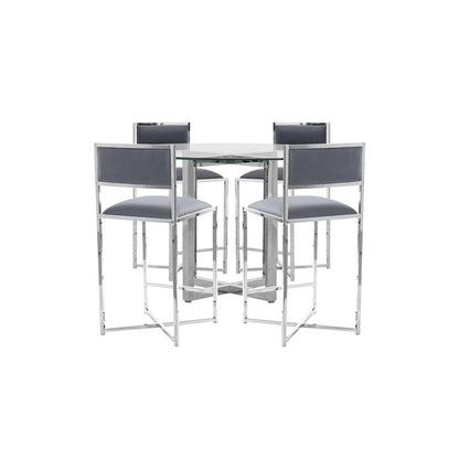 Amalfi X-Base Counter Stool in Cobalt, set of 2