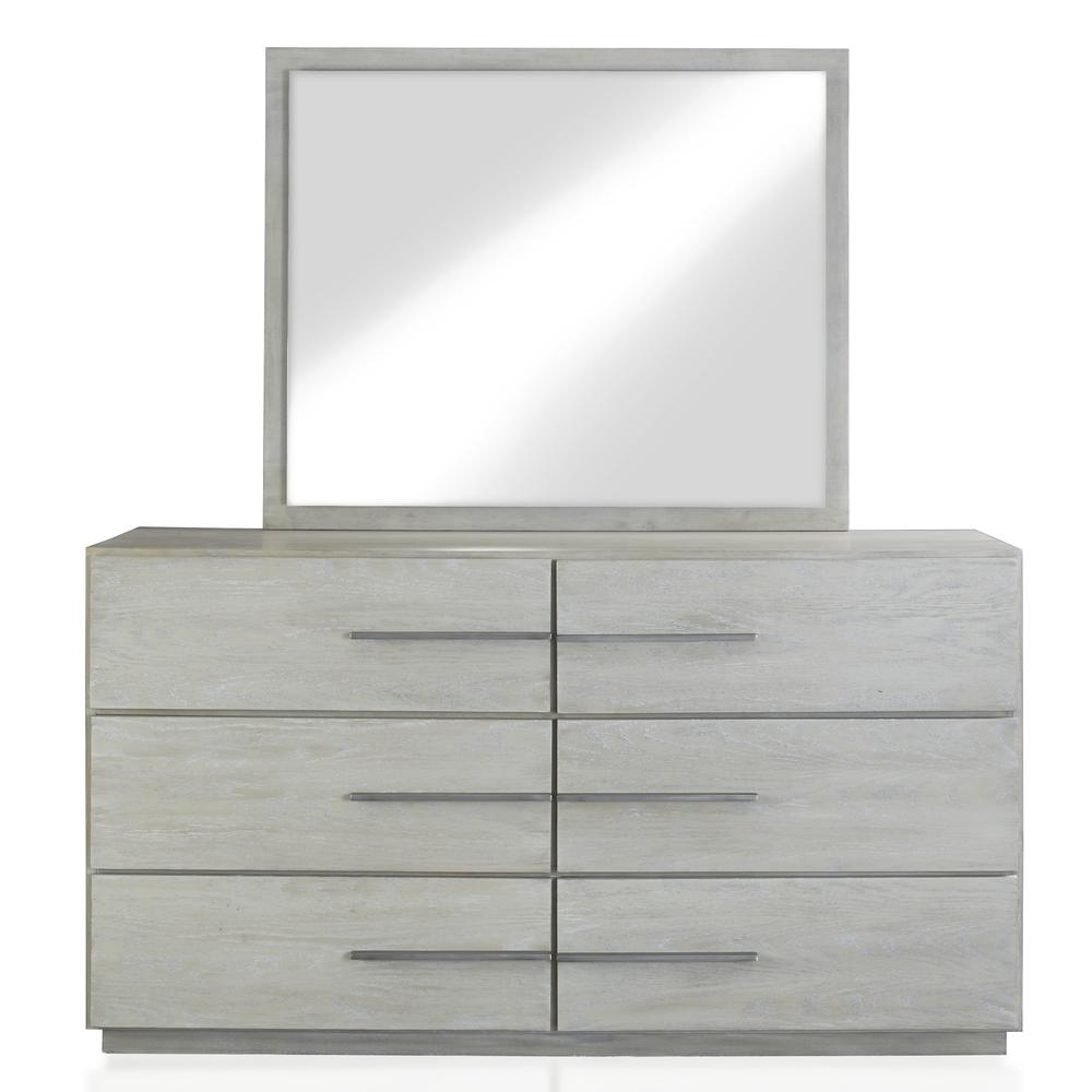 Destination Six Drawer Dresser in Cotton Grey (2024)