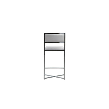 Amalfi X-Base Counter Stool in White, set of 2