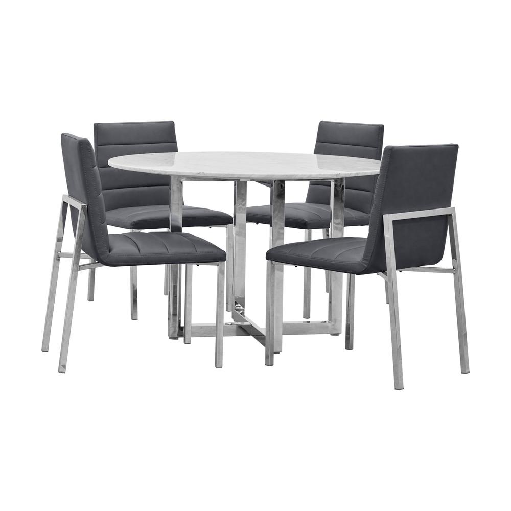 Amalfi Metal Back Chair in Cobalt, set of 2
