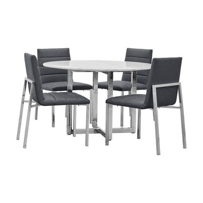 Amalfi Metal Back Chair in Cobalt, set of 2