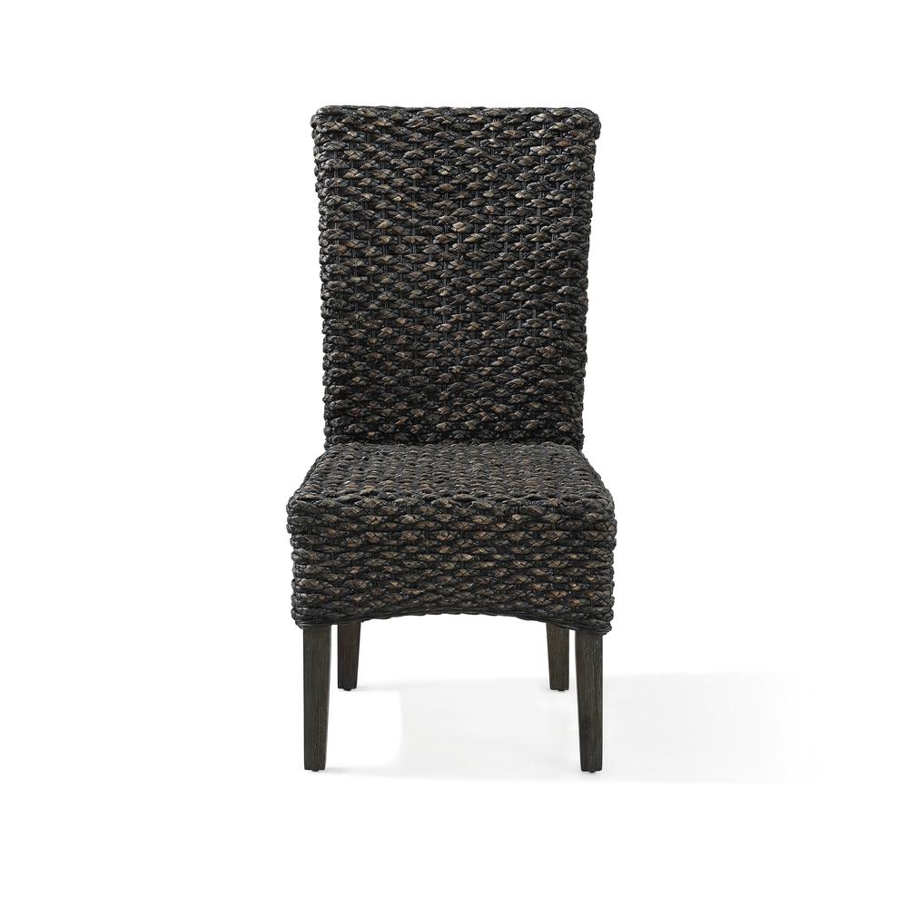 Meadow Chair Water Hyacinth in Graphite, set of 2