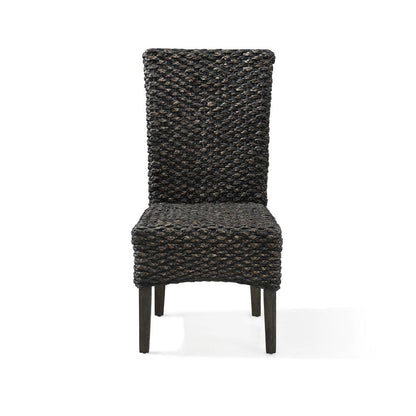 Meadow Chair Water Hyacinth in Graphite, set of 2