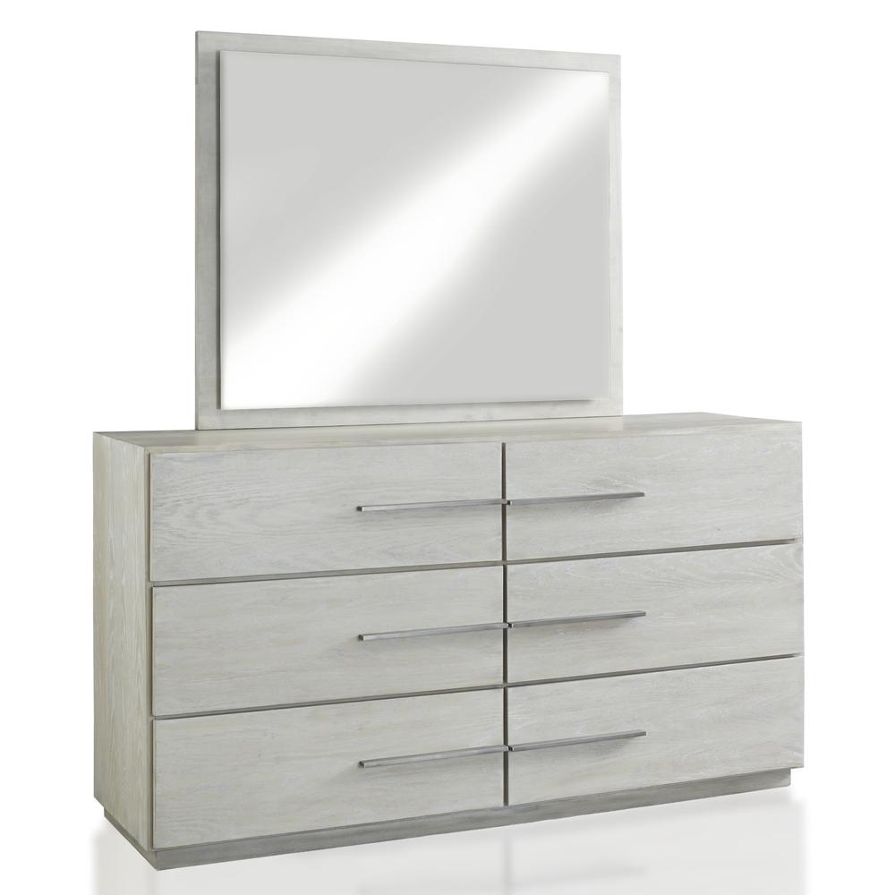 Destination Six Drawer Dresser in Cotton Grey (2024)