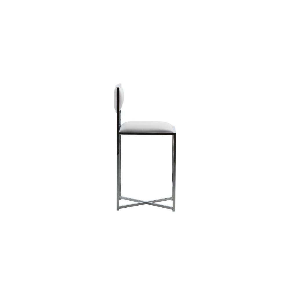 Amalfi X-Base Counter Stool in White, set of 2
