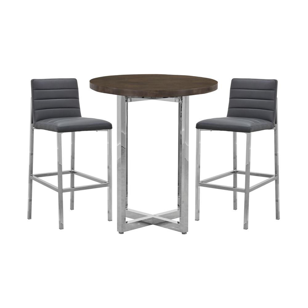 Amalfi Metal Back Bar Stool in Cobalt, set of 2