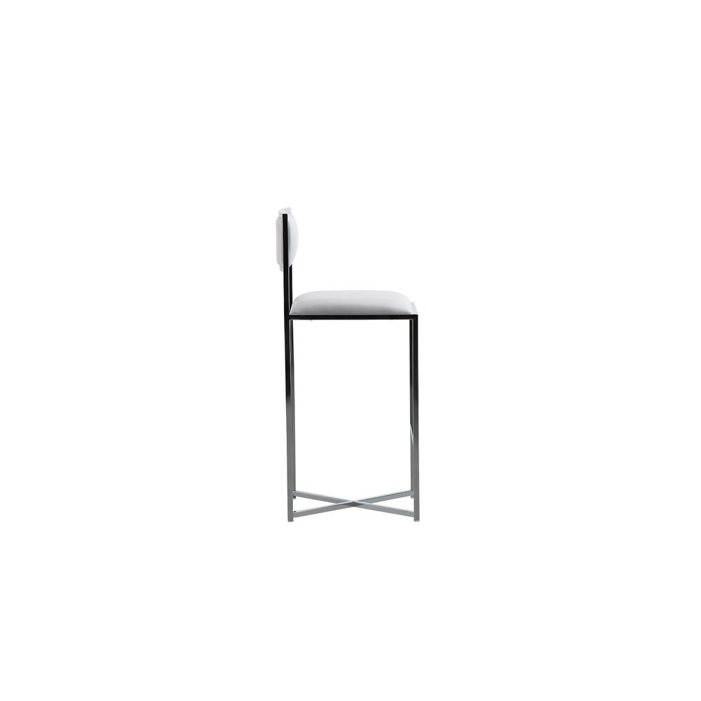 Amalfi X-Base Bar Stool in White, set of 2