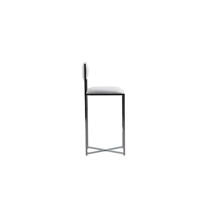 Amalfi X-Base Bar Stool in White, set of 2
