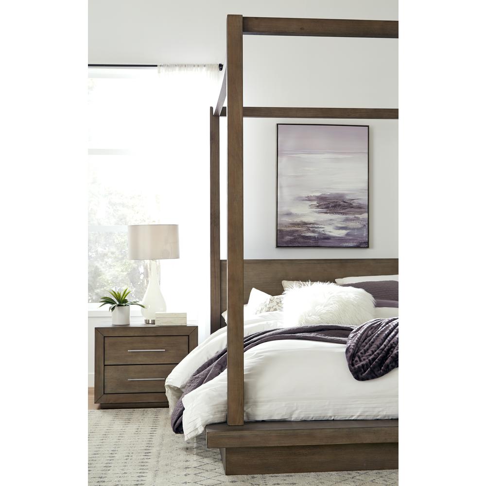 Melbourne Wood Canopy Bed in Dark Pine