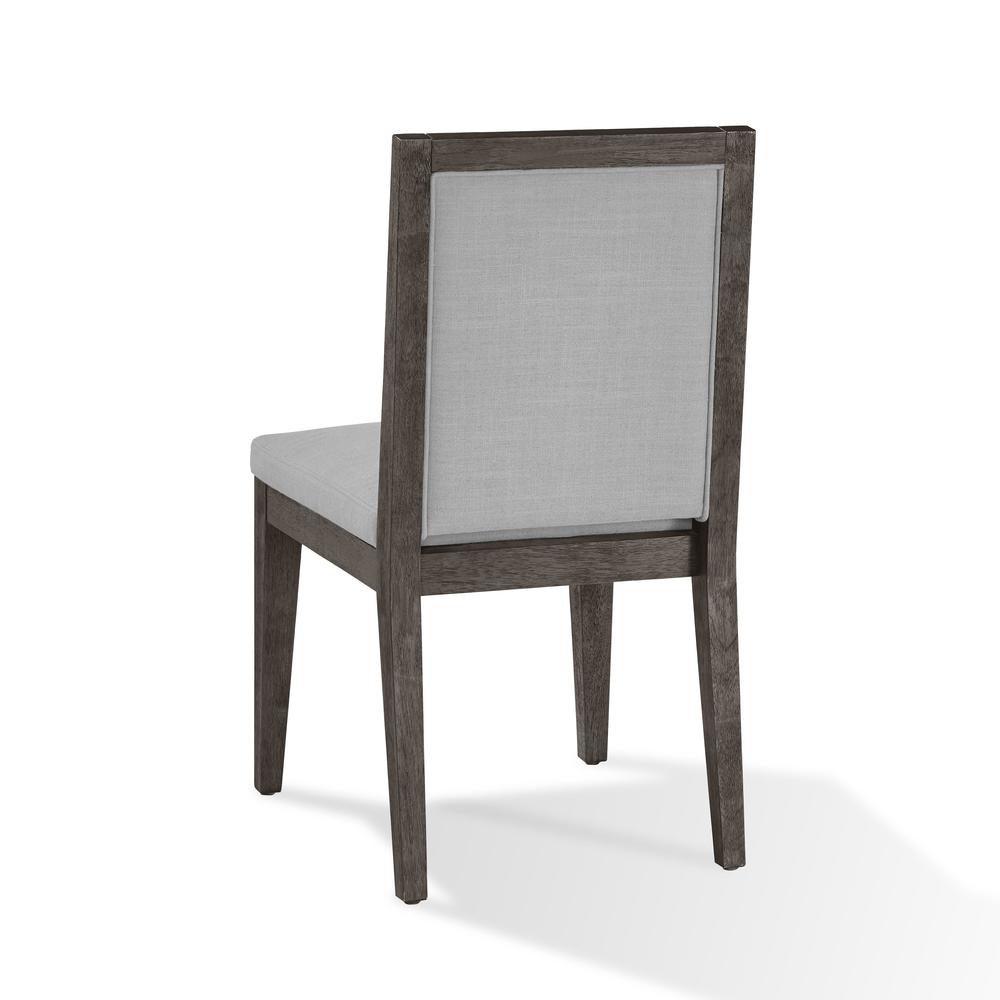 Modesto Wood Frame Upholstered Side Chair in Koala Linen, set of 2