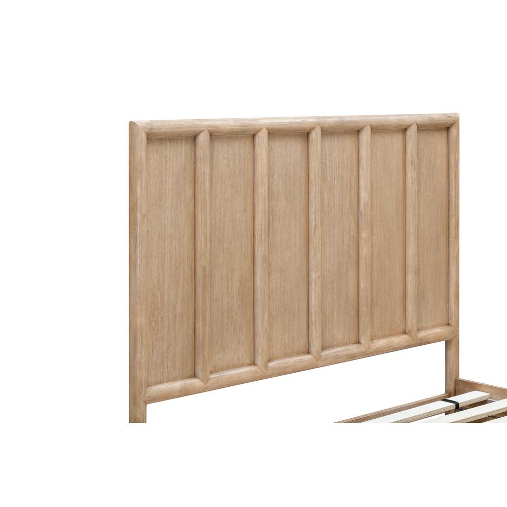 Dorsey Wooden Two Drawer Storage Bed in Granola