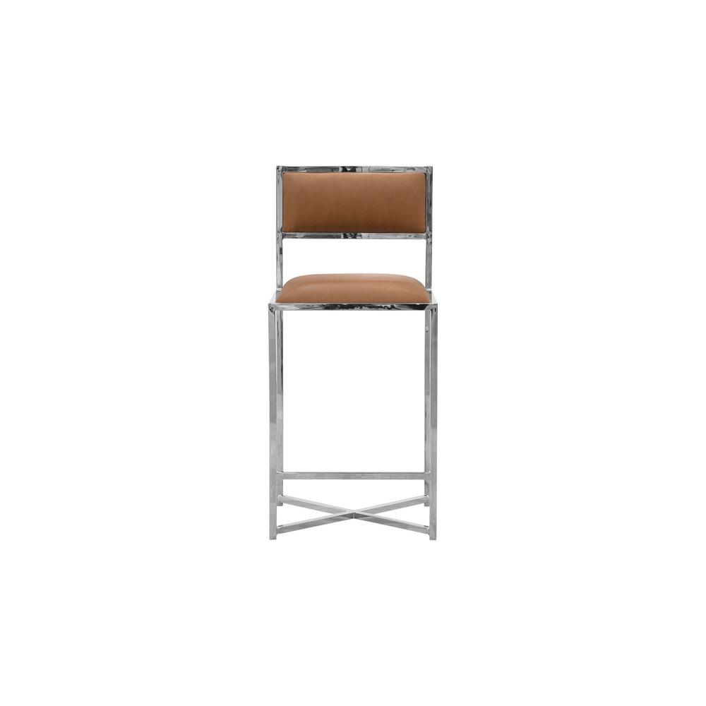 Amalfi X-Base Counter Stool in Cognac, set of 2