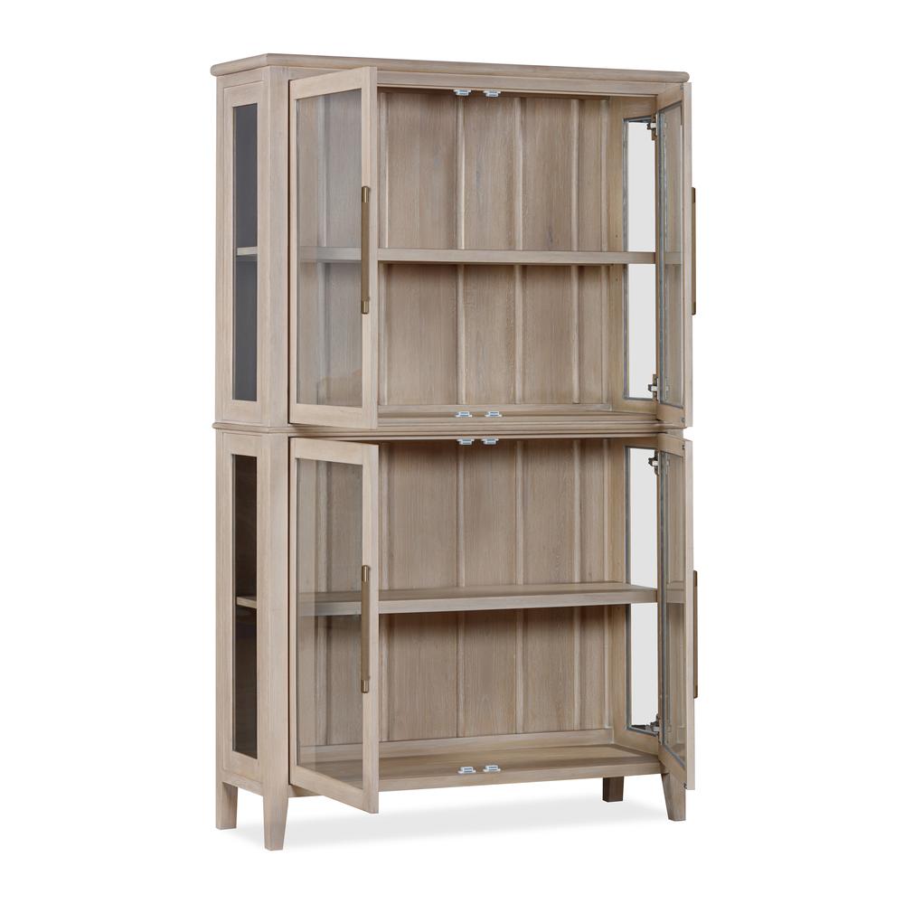Camden Four Door Shiplap Curio in Chai
