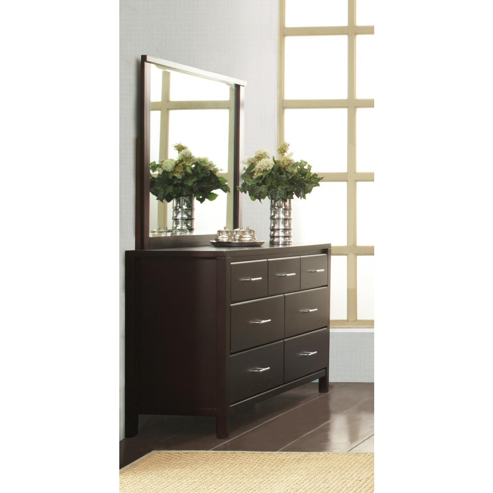 Nevis Seven Drawer Dresser in Espresso (2024)