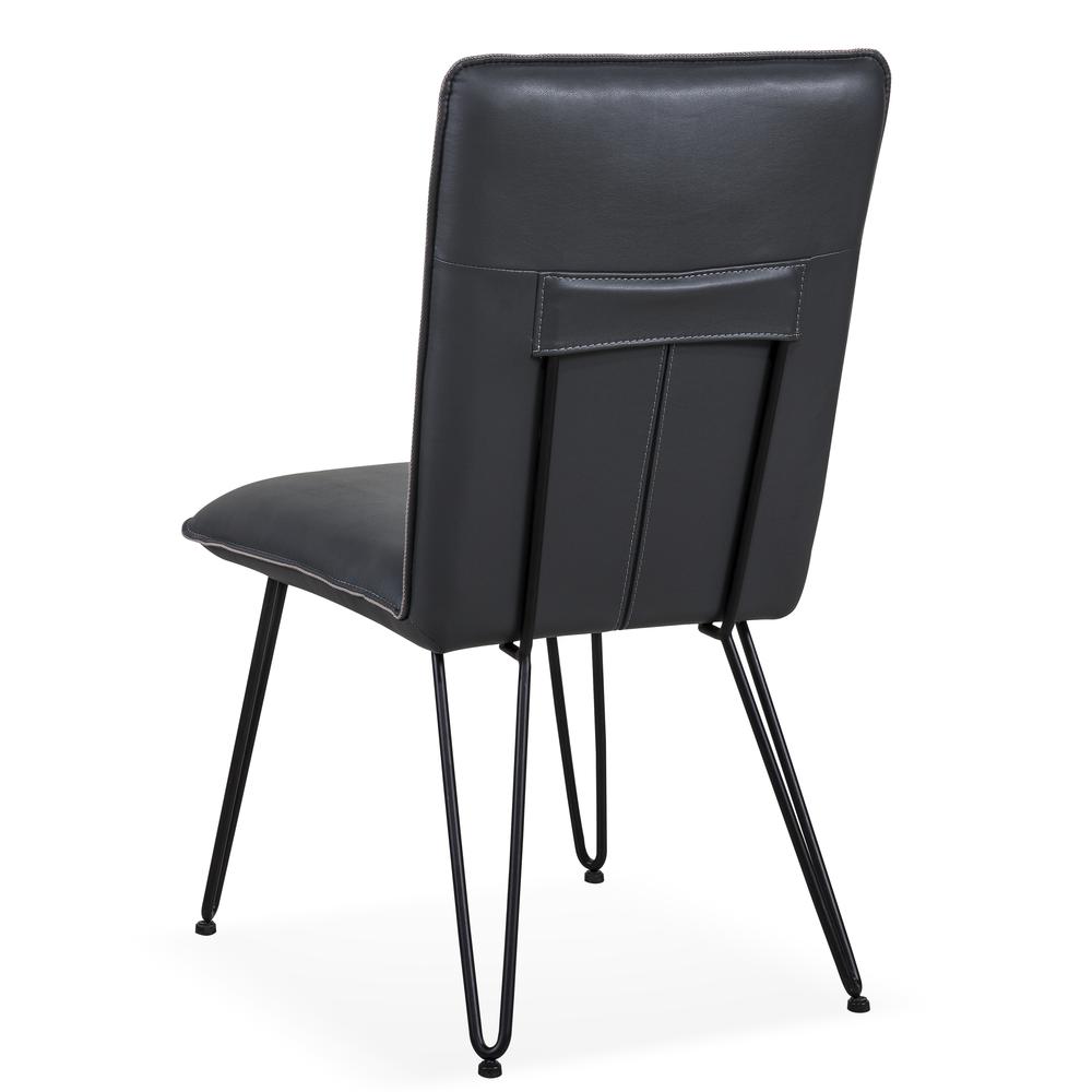 Demi Hairpin Leg Modern Dining Chair in Cobalt, set of 2