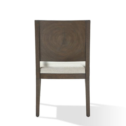 Oakland Wood Arm Chair in Brunette, set of 2