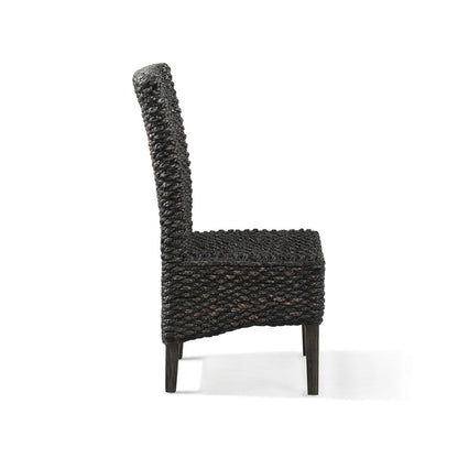 Meadow Chair Water Hyacinth in Graphite, set of 2