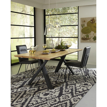 Demi Hairpin Leg Modern Dining Chair in Cobalt, set of 2