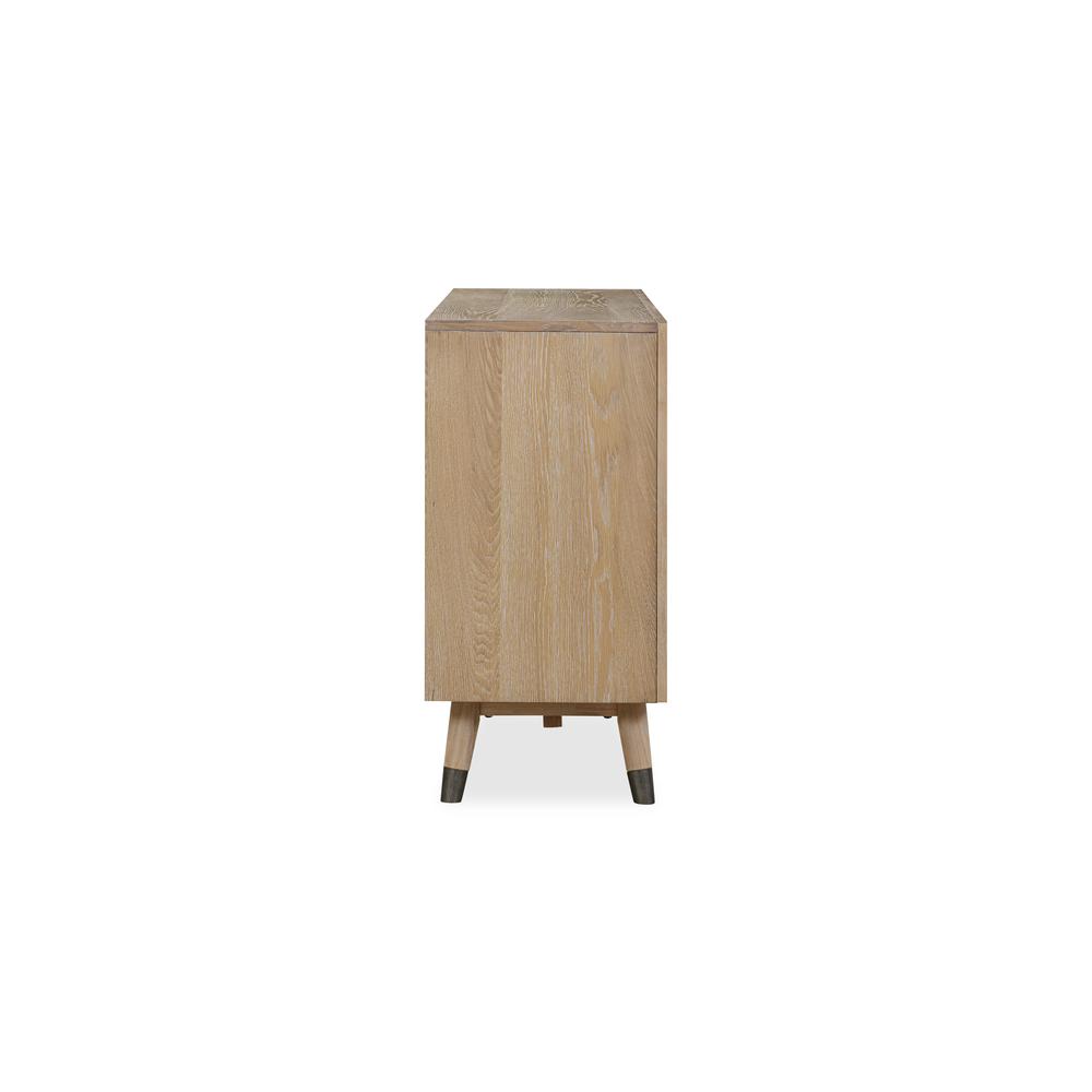 Franklin Three Drawer Two Door White Oak Sideboard in Au Natural