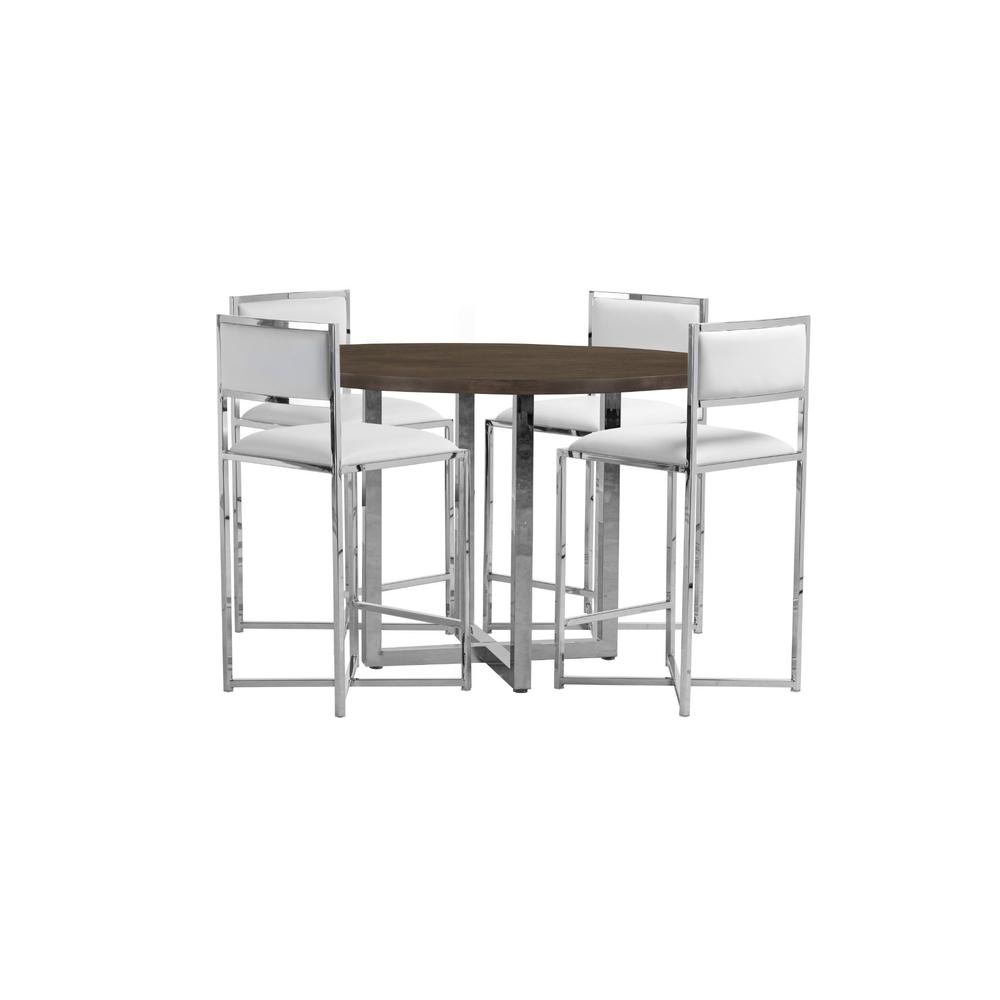 Amalfi X-Base Counter Stool in White, set of 2