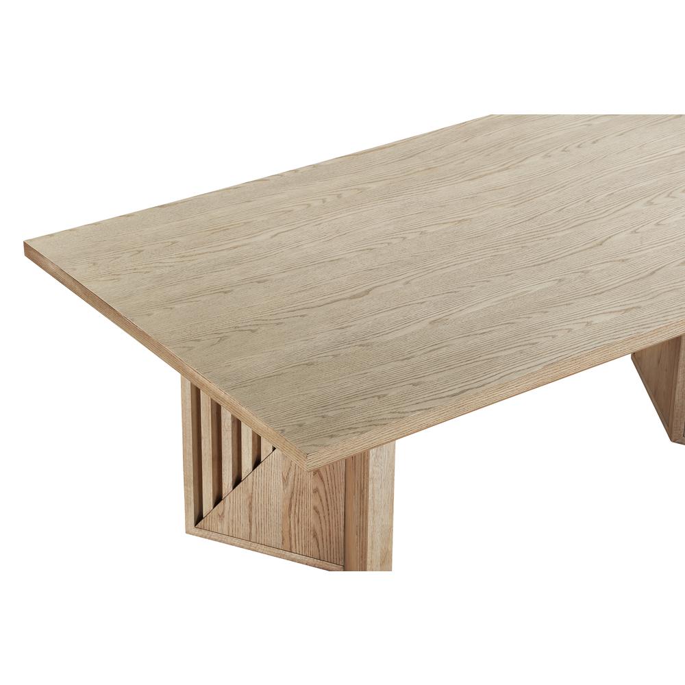 Sumner Double Pedestal Oak Dining Table in Natural