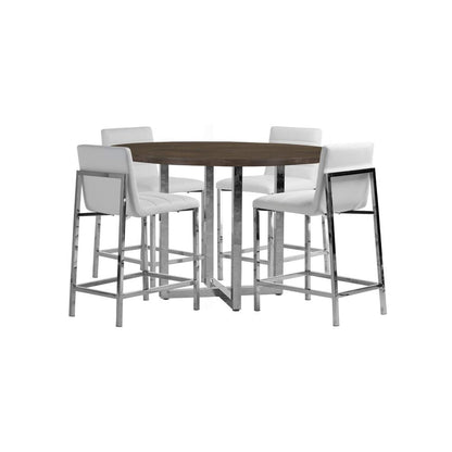 Amalfi Metal Back Chair in White, set of 2
